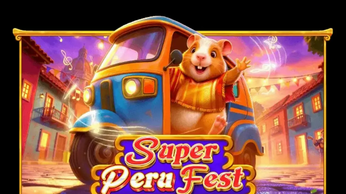 Makulay na disenyo ng Super Peru Fest slot na nagpapakita ng mga simbolo ng kultura ng Peru.